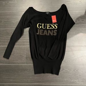 NWT - Guess Clothing Black Sweater Dress